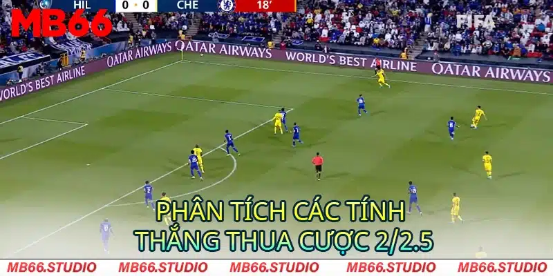 Phân tích các tính thắng thua cược 2/2.5